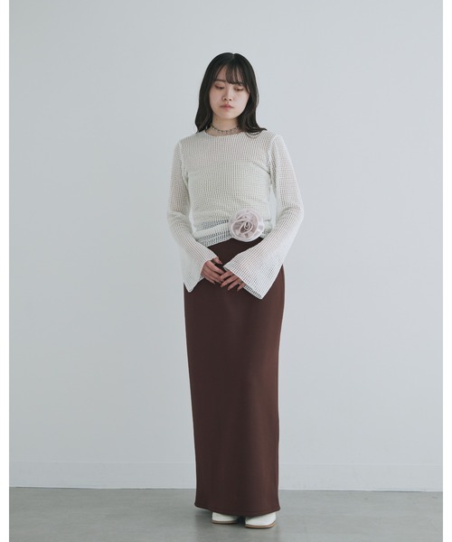 kiehtova（キエトヴァ）の「【kiehtova】CUT TIGHT SKIRT/カット タイト スカート（スカート・レディース・ブラック/ブラウン/グレー・FREE）」の9枚目の写真