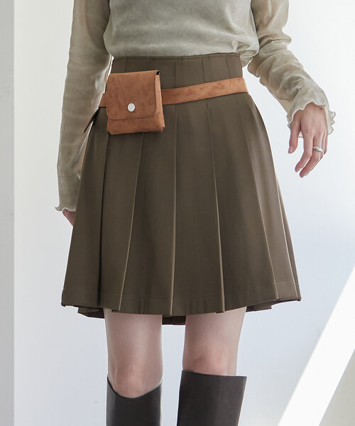 mystic（ミスティック）の「フェイクスウェードウエストポーチ（ボディバッグ/ウエストポーチ・レディース・ブラック/キャメル・ONE SIZE）」の12枚目の写真