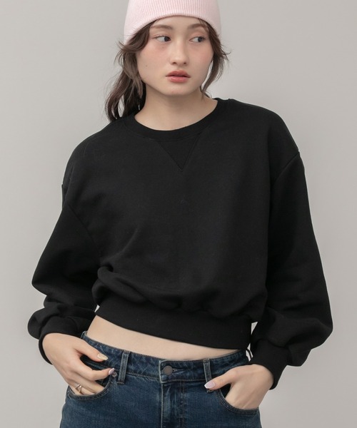 セール】【定番人気！HIT ITEM！】【新色追加】クロップドスウェット