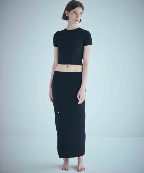 SEA（シー）の「グリッター H/S トップ（Tシャツ/カットソー・レディース・シルバー/ブラック・ONE SIZE）」の6枚目の写真