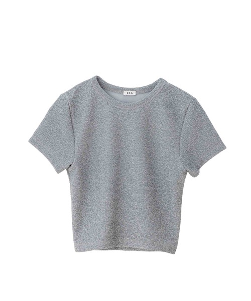 SEA（シー）の「グリッター H/S トップ（Tシャツ/カットソー・レディース・シルバー/ブラック・ONE SIZE）」の5枚目の写真