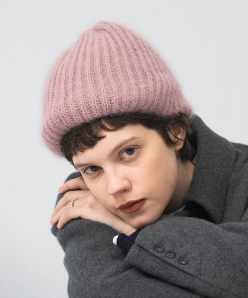 FRATELLI TALLI(フラテリタリ)の「Fratelli Talli ヘアリーニットキャップ(ニットキャップ/ビーニー・レディース・ネイビー/ピンク/ホワイト・FREE)」の12枚目の写真