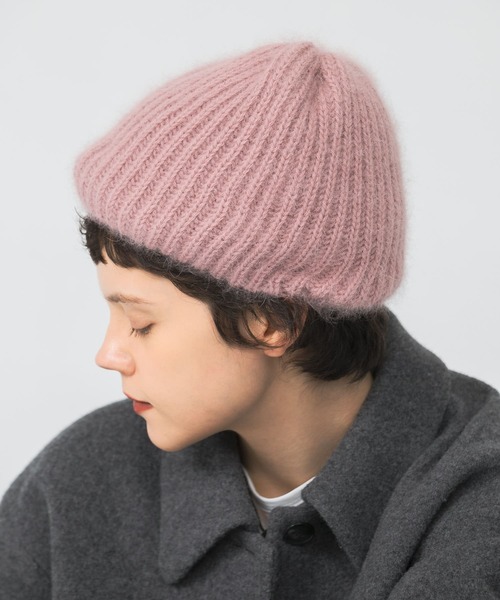FRATELLI TALLI(フラテリタリ)の「Fratelli Talli ヘアリーニットキャップ(ニットキャップ/ビーニー・レディース・ネイビー/ピンク/ホワイト・FREE)」の13枚目の写真