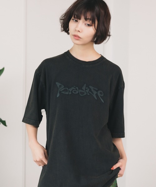 ROOPTOKYO(ループトウキョウ)の「PARADISE YOUTH CLUB/パラダイスユースクラブ PARADISE LOGO TEE Tシャツ メンズ 秋物 秋服 2026年秋冬(Tシャツ/カットソー・メンズ・ホワイト/ブラック・L/XL/M)」の4枚目の写真