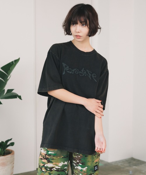 ROOPTOKYO(ループトウキョウ)の「PARADISE YOUTH CLUB/パラダイスユースクラブ PARADISE LOGO TEE Tシャツ メンズ 秋物 秋服 2026年秋冬(Tシャツ/カットソー・メンズ・ホワイト/ブラック・L/XL/M)」の5枚目の写真