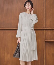 洗える】クリスタルアムンゼン ウエスト切り替え ワンピース