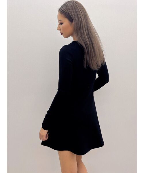 GYDA（ジェイダ）の「GYGYプレートタイトスウェットフレアワンピース（ワンピース・レディース・オフホワイト/ブラック・FREE）」の20枚目の写真