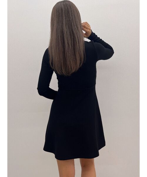 GYDA（ジェイダ）の「GYGYプレートタイトスウェットフレアワンピース（ワンピース・レディース・オフホワイト/ブラック・FREE）」の21枚目の写真