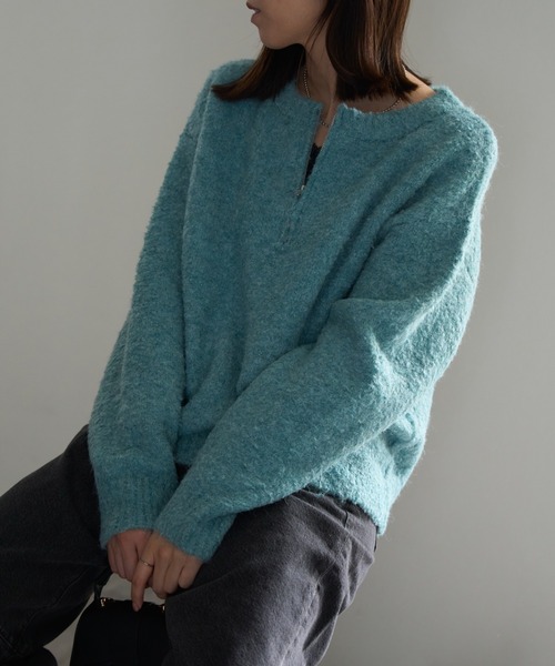 ジップアップニット（ニット/セーター）｜TRIANGLE PALETTE（トライアングルパレット）