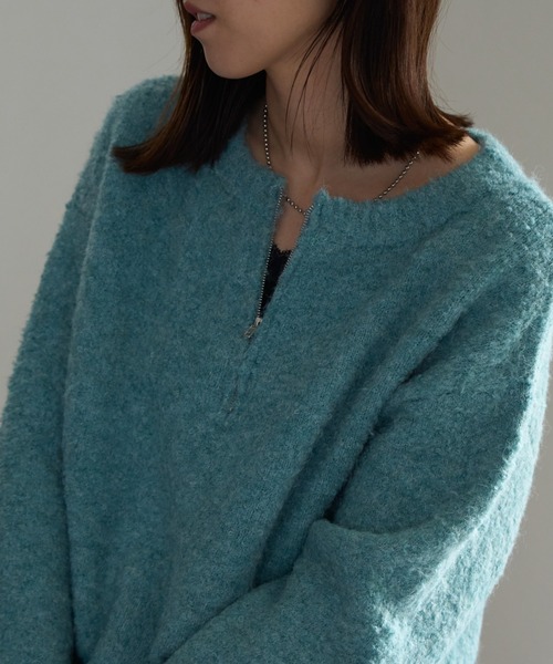 ジップアップニット（ニット/セーター）｜TRIANGLE PALETTE（トライアングルパレット）