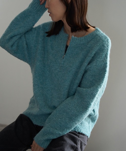 ジップアップニット（ニット/セーター）｜TRIANGLE PALETTE（トライアングルパレット）