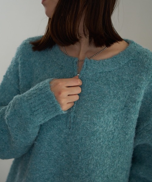 ジップアップニット（ニット/セーター）｜TRIANGLE PALETTE（トライアングルパレット）