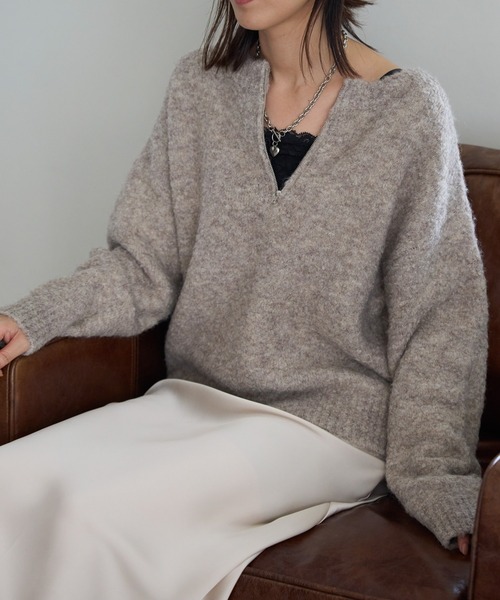 ジップアップニット（ニット/セーター）｜TRIANGLE PALETTE（トライアングルパレット）