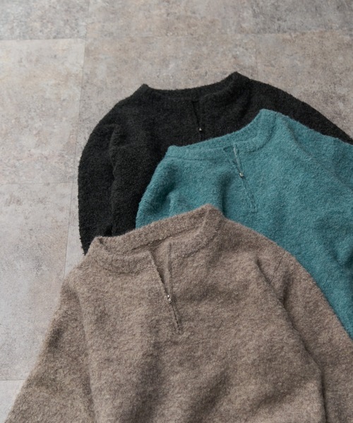 ジップアップニット（ニット/セーター）｜TRIANGLE PALETTE（トライアングルパレット）