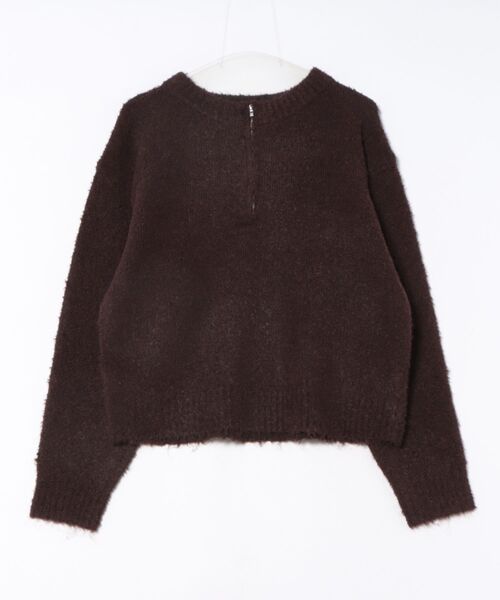 TRIANGLE PALETTE（トライアングルパレット）の「ジップアップニット（ニット/セーター・レディース・グレイッシュベージュ/ダークグレー/ブルー/ブラウン・FREE）」の9枚目の写真