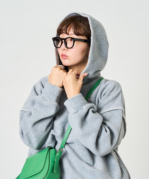 セール】限定展開 ブランケットステッチ フリースパーカー