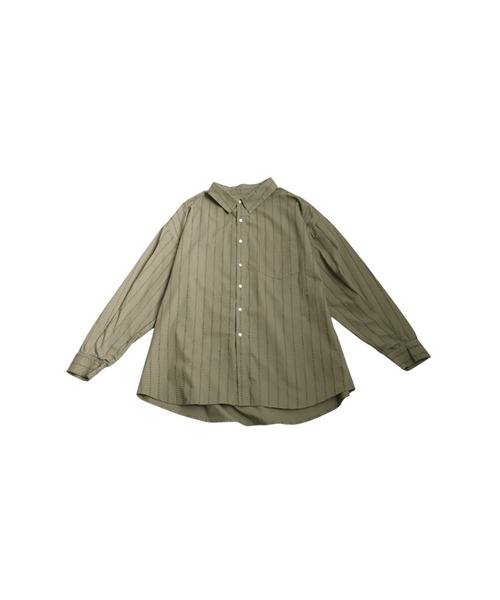 antiqua（アンティカ）の「インド綿ステッチシャツ（シャツ/ブラウス・レディース・カーキ/ブラック・ONESIZE）」の19枚目の写真
