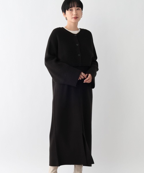 LEPSIM(レプシィム)の「2WAYショルダーカーデSETワンピース2 241924(ワンピース・レディース・アイボリー/ライトブルー/グレー/ブラック・FREE)」の11枚目の写真