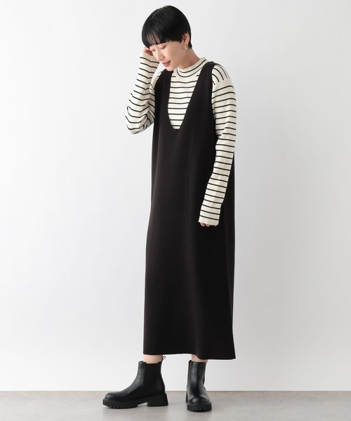 LEPSIM(レプシィム)の「2WAYショルダーカーデSETワンピース2 241924(ワンピース・レディース・アイボリー/ライトブルー/グレー/ブラック・FREE)」の14枚目の写真