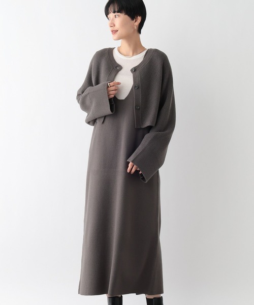 LEPSIM(レプシィム)の「2WAYショルダーカーデSETワンピース2 241924(ワンピース・レディース・アイボリー/ライトブルー/グレー/ブラック・FREE)」の20枚目の写真