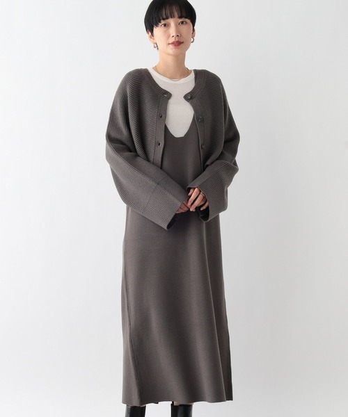 LEPSIM(レプシィム)の「2WAYショルダーカーデSETワンピース2 241924(ワンピース・レディース・アイボリー/ライトブルー/グレー/ブラック・FREE)」の21枚目の写真