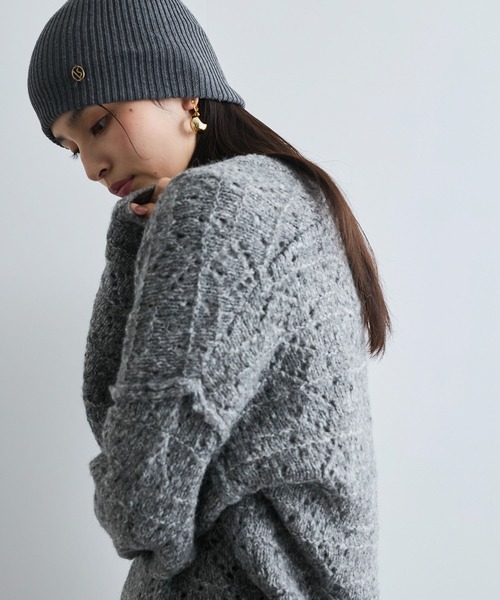 VIS（ビス）の「ミックスカラー深Vネックニット（ニット/セーター・レディース・グレー系その他/ブルー系その他4/ベージュ系その他・FREE）」の18枚目の写真