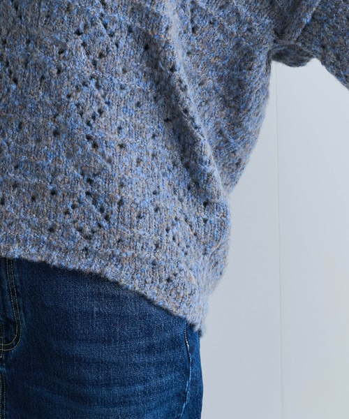 VIS（ビス）の「ミックスカラー深Vネックニット（ニット/セーター・レディース・グレー系その他/ブルー系その他4/ベージュ系その他・FREE）」の8枚目の写真