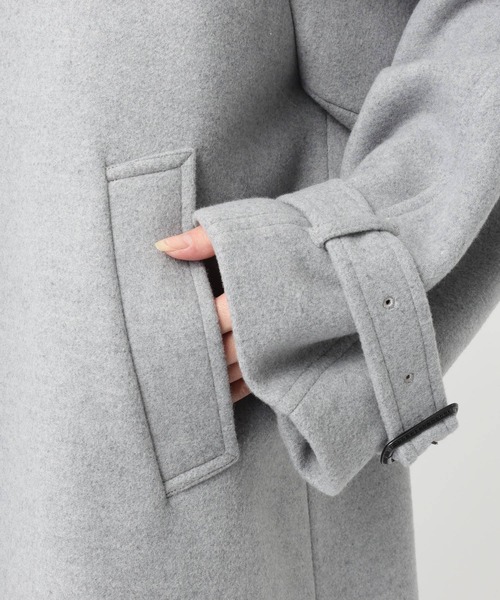 BABYLONE（バビロン）の「ステンカラーロングコート（ステンカラーコート・レディース・ライトグレー/ベージュ・フリー）」の16枚目の写真