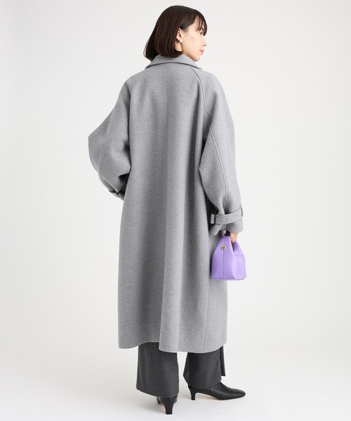 BABYLONE（バビロン）の「ステンカラーロングコート（ステンカラーコート・レディース・ライトグレー/ベージュ・フリー）」の8枚目の写真