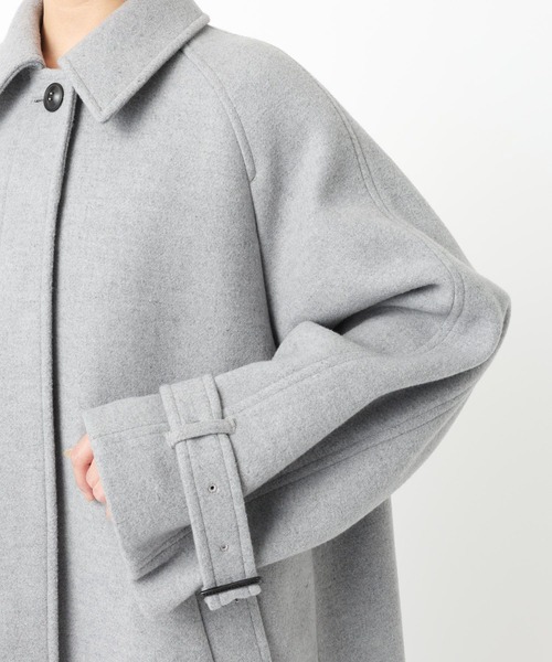 BABYLONE（バビロン）の「ステンカラーロングコート（ステンカラーコート・レディース・ライトグレー/ベージュ・フリー）」の14枚目の写真