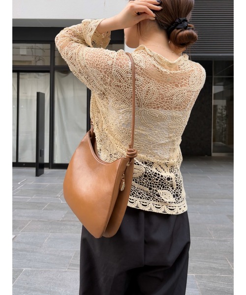 gemeil（ジェムイル）の「ダブルノットワンショルダーバッグ(PT-210)（ショルダーバッグ・レディース・ブラック/グレイッシュベージュ/キャメル/ブルー・FREE）」の7枚目の写真