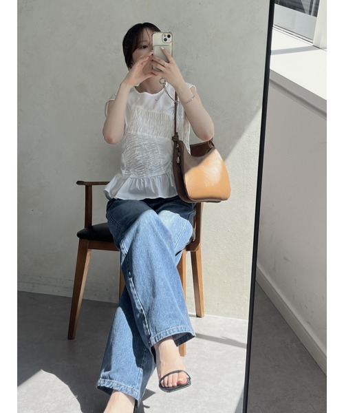 gemeil（ジェムイル）の「ダブルノットワンショルダーバッグ(PT-210)（ショルダーバッグ・レディース・ブラック/グレイッシュベージュ/キャメル/ブルー・FREE）」の14枚目の写真