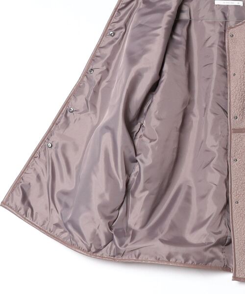 セール】ボリュームボア裏地付きパイピング切替ポケット付き冬アウター