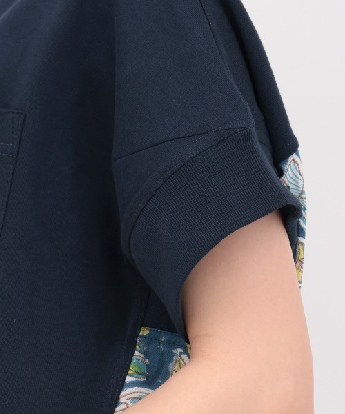 チチカカ(チチカカ)の「Rico エコフレンドリーダイ パインモンステラブロックプリントプルオーバー(Tシャツ/カットソー・レディース・ネイビー/オフホワイト・FREE)」の15枚目の写真