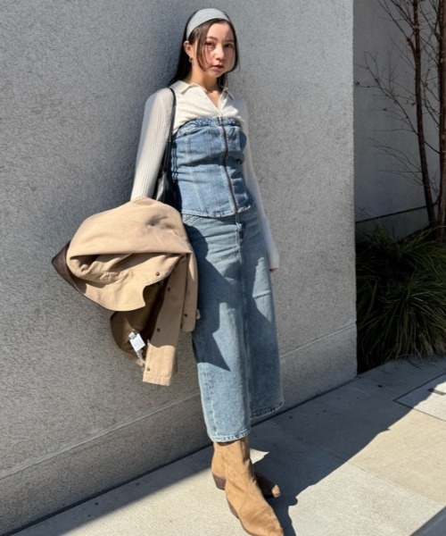 【SNIDEL/Levi's®】SCLUPTED BUSTIER SNIDEL/Levi's®】SCLUPTED BUSTIER（ベアトップ/ビスチェ