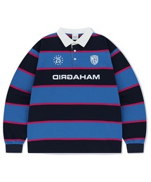 『mahagrid/マハグリッド』 STRIPE RUGBY SHIRT/ボーダーラグビーシャツ