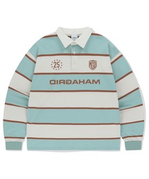 『mahagrid/マハグリッド』 STRIPE RUGBY SHIRT/ボーダーラグビーシャツ