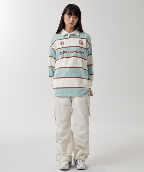mahagrid/マハグリッド』 STRIPE RUGBY SHIRT/ボーダーラグビー