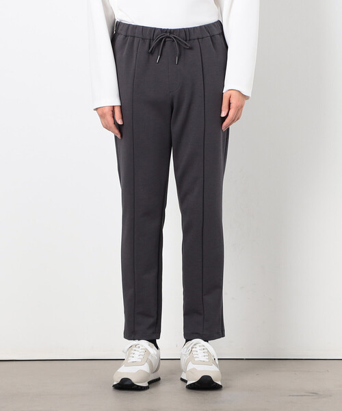 COMME CA ISM(コムサイズム)の「【セットアップ対応】綿混ダンボールニット パンツ(スラックス・メンズ・ブラック/チャコール・SMALL/MEDIUM/LARGE)」の7枚目の写真