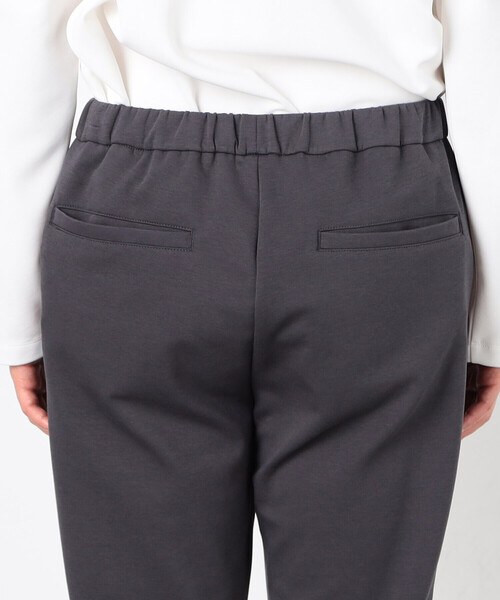 COMME CA ISM(コムサイズム)の「【セットアップ対応】綿混ダンボールニット パンツ(スラックス・メンズ・ブラック/チャコール・SMALL/MEDIUM/LARGE)」の10枚目の写真