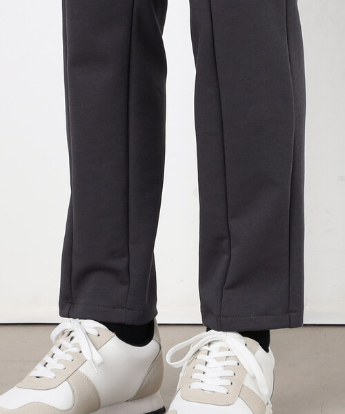 COMME CA ISM(コムサイズム)の「【セットアップ対応】綿混ダンボールニット パンツ(スラックス・メンズ・ブラック/チャコール・SMALL/MEDIUM/LARGE)」の3枚目の写真