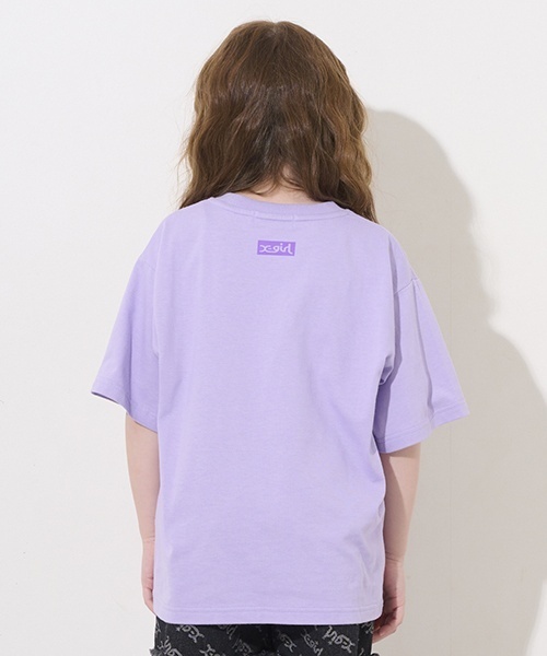 X-girl Stages(エックスガールステージス)の「ビッグキラッキー半袖Tシャツ(Tシャツ/カットソー・キッズ・ブラック/ラベンダー/グリーン/ホワイト・100cm/90cm/80cm/120cm/110cm/140cm/130cm)」の5枚目の写真