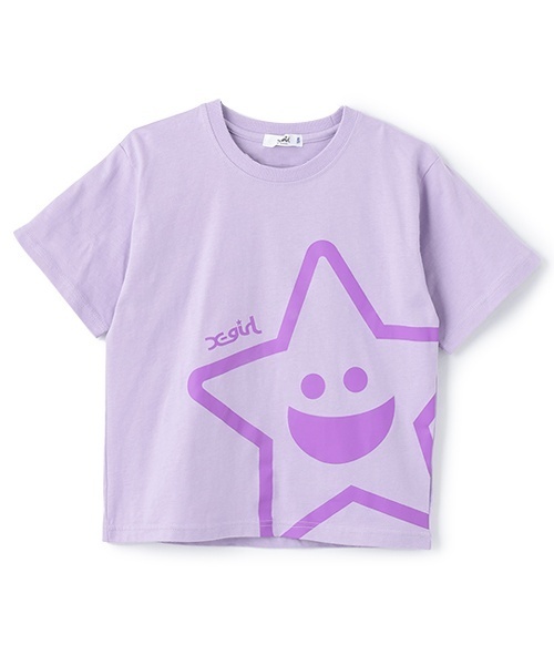 X-girl Stages(エックスガールステージス)の「ビッグキラッキー半袖Tシャツ(Tシャツ/カットソー・キッズ・ブラック/ラベンダー/グリーン/ホワイト・100cm/90cm/80cm/120cm/110cm/140cm/130cm)」の9枚目の写真