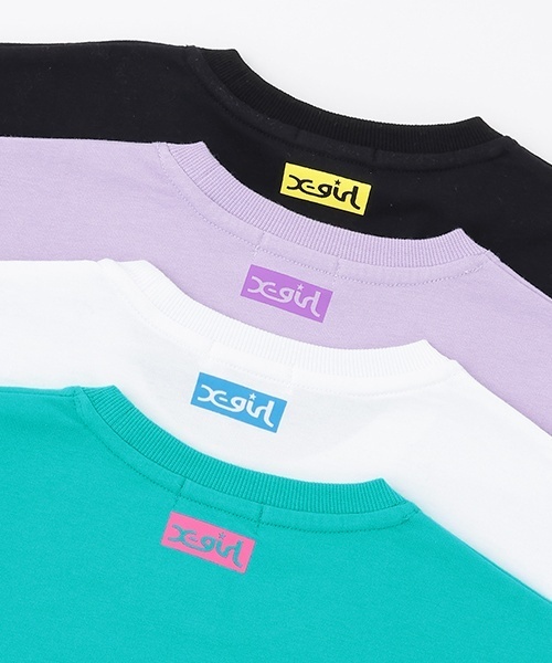 X-girl Stages(エックスガールステージス)の「ビッグキラッキー半袖Tシャツ(Tシャツ/カットソー・キッズ・ブラック/ラベンダー/グリーン/ホワイト・100cm/90cm/80cm/120cm/110cm/140cm/130cm)」の14枚目の写真