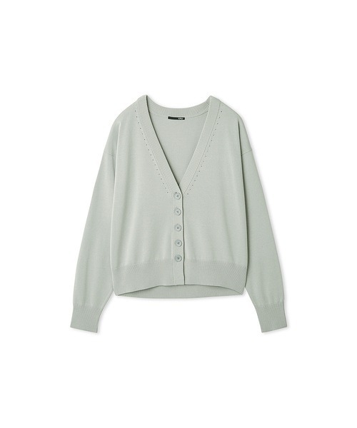 styling/（スタイリング）の「ニットカーディガン（カーディガン/ボレロ・レディース・アイボリー/ブラック/ミント・FREE）」の11枚目の写真