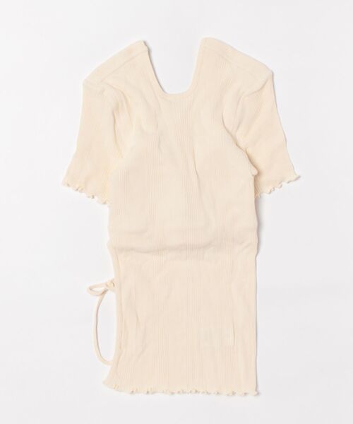 HAKUJI（ハクジ）の「HAKUJI RANDOM RIB BRA HS PO（Tシャツ/カットソー・レディース・オフホワイト/ブラック・FREE）」の3枚目の写真