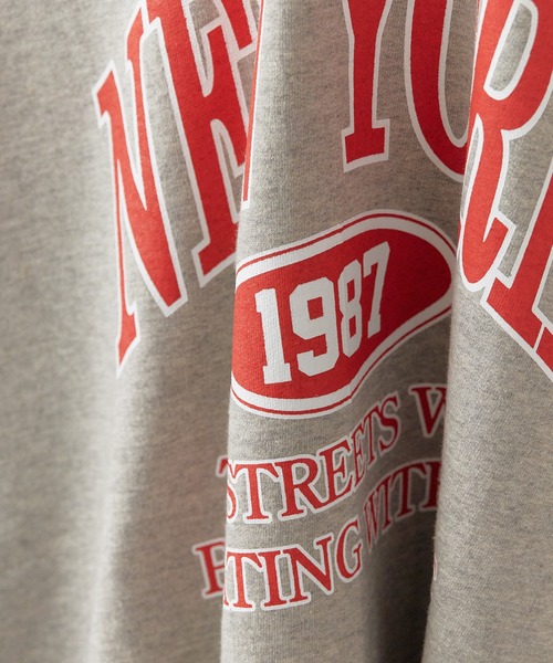 ROOPTOKYO(ループトウキョウ)の「NEW YORK Logo Print Sweatshirt / NEW YORKロゴプリント スウェット(スウェット・レディース・グレー/ライトグレー/イエロー・FREE)」の10枚目の写真