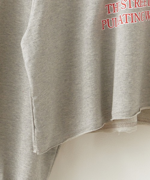 ROOPTOKYO(ループトウキョウ)の「NEW YORK Logo Print Sweatshirt / NEW YORKロゴプリント スウェット(スウェット・レディース・グレー/ライトグレー/イエロー・FREE)」の9枚目の写真