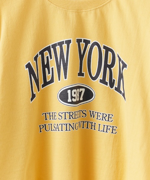 ROOPTOKYO(ループトウキョウ)の「NEW YORK Logo Print Sweatshirt / NEW YORKロゴプリント スウェット(スウェット・レディース・グレー/ライトグレー/イエロー・FREE)」の7枚目の写真