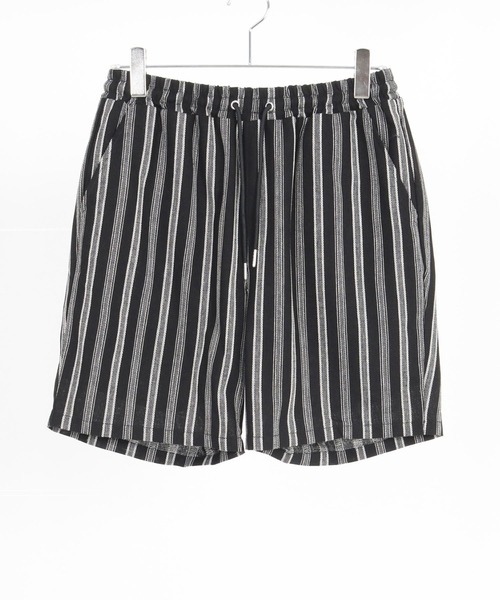 CAMBIO(カンビオ)の「mp13261-Linen Stripe Short Pants ショートパンツ(その他パンツ・メンズ・ブラック/ホワイト・S/M/L)」の21枚目の写真